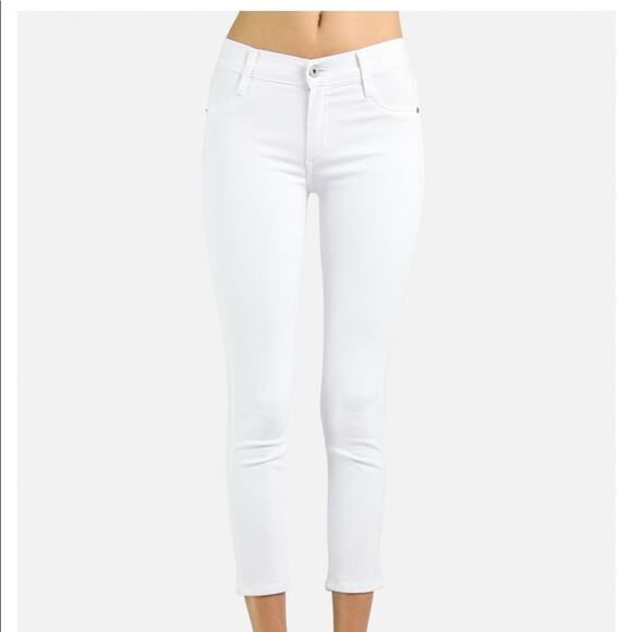 James Jeans twiggy crop white denim skinny ankle 29 - Picture 1 of 9